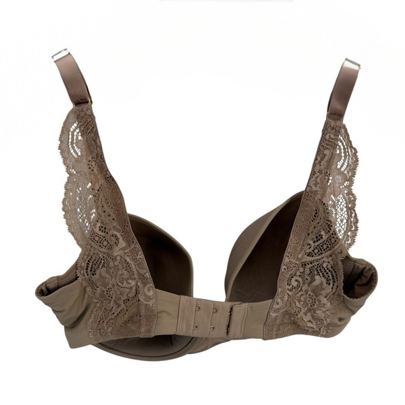 ThirdLove Lace Detail Bra Size 34F Tan Underwire T-shirt 24/7 Back Closure - Picture 2 of 7